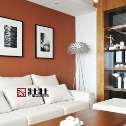 现代风格客厅沙发背景墙玄关装修效果图