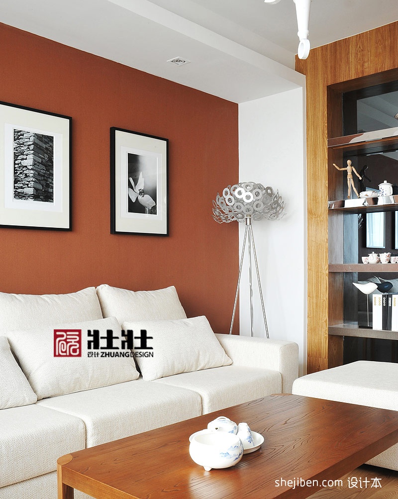 现代风格客厅沙发背景墙玄关装修效果图