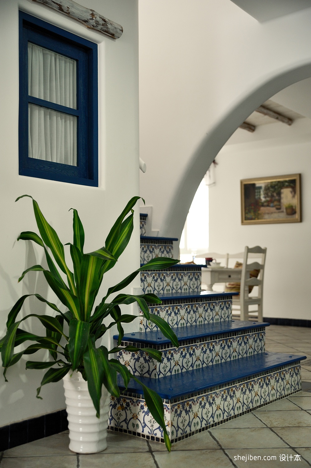 地中海风家庭楼梯装修图