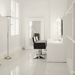 完美的白色元素工作室室内设计_720541