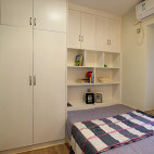 2013现代风格3室1厅男孩单间卧室组合衣柜装修效果图