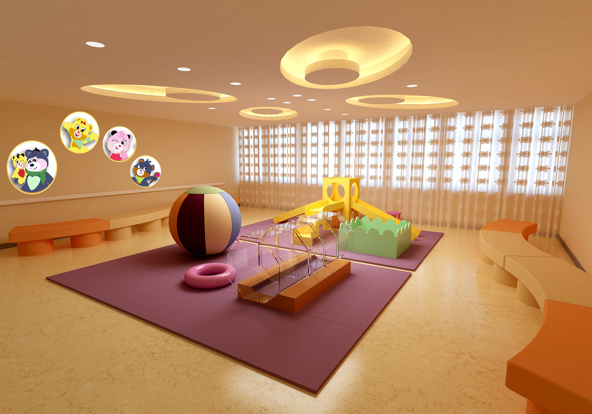 儿童活动空间 - 效果图交流区-建E室内设计网