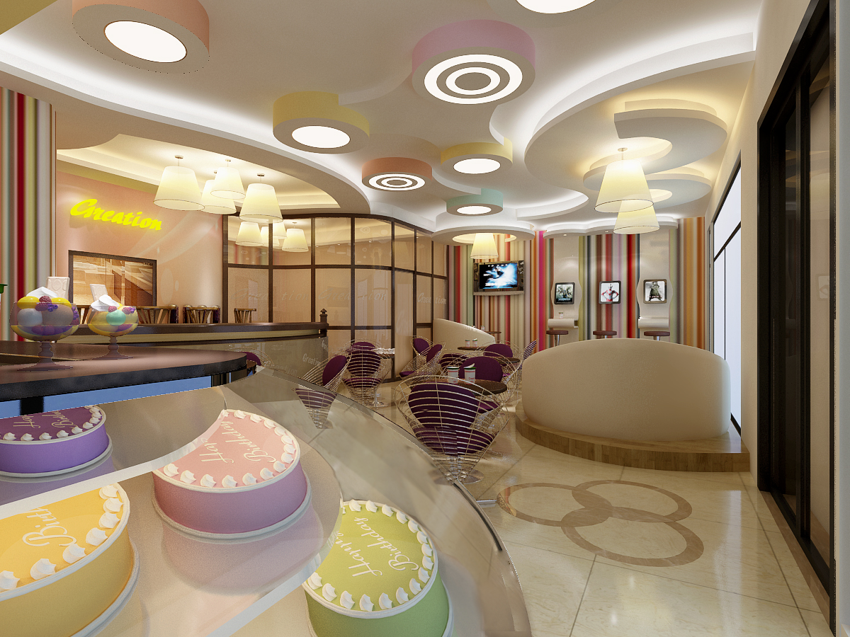 匠客空间 | 甜物《甜品蛋糕面包》洛阳店|空间|室内设计|匠客空间设计 - 原创作品 - 站酷 (ZCOOL)