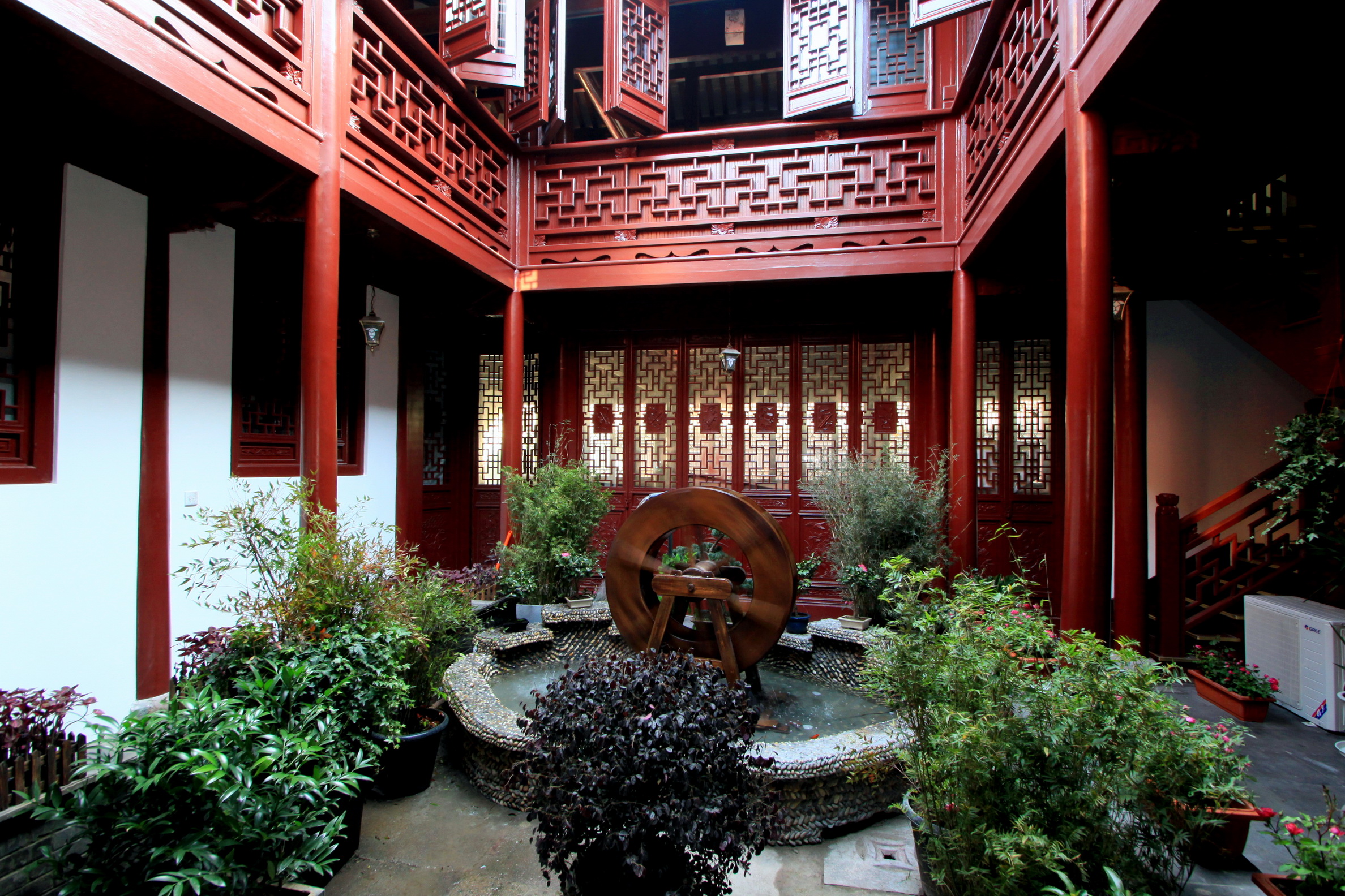 中式风格商业会所庭院装修设计