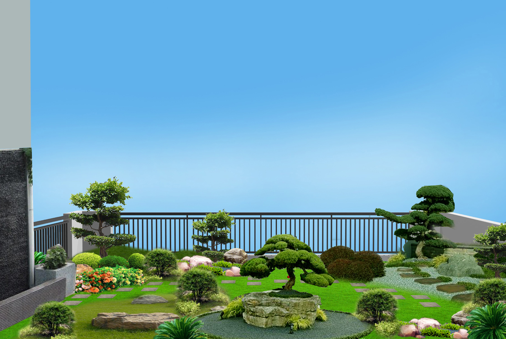 法式庭院景观|空间|景观设计|浩然张的景观世界_原创作品-站酷ZCOOL