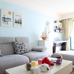 地中海风格小户型客厅沙发效果图