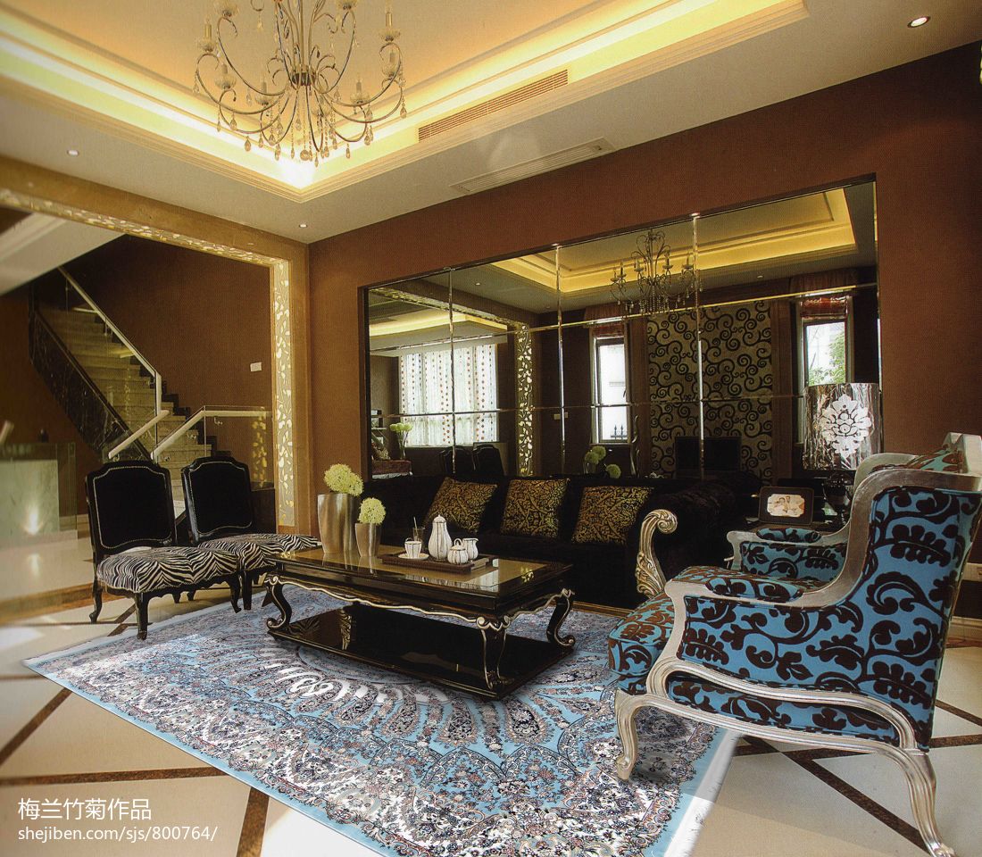 现代简约客厅地毯北欧ins几何图案地垫家居卖场展示地毯卧室地毯-阿里巴巴