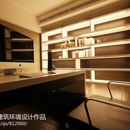 温州鑫城大厦住宅设计现代时尚书房装修效果图