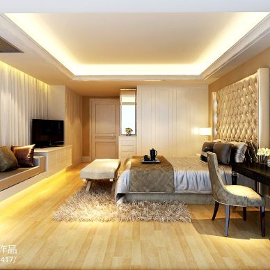 欧式风格_卧室家具装修设计效果图