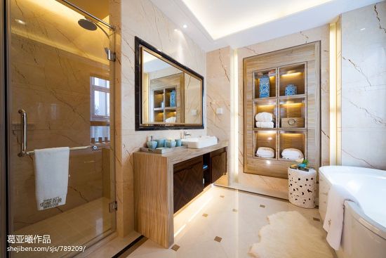 卫生间壁柜材质是木质的还是瓷砖啊？