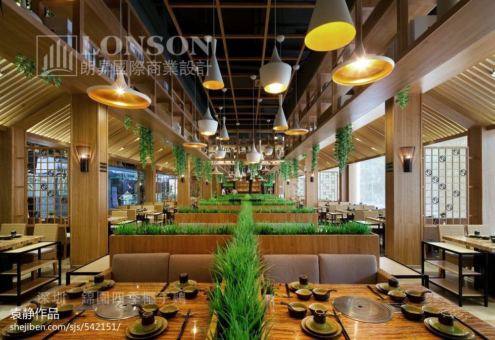 东南亚风格餐厅用餐区设计