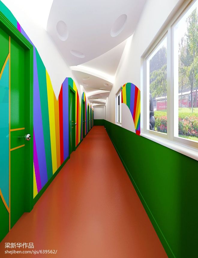 新式幼儿园走廊装饰