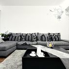 时尚现代风格客厅沙发背景墙效果图