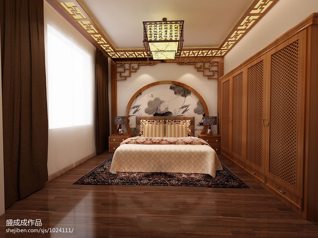 中式红木家具家居装修设计 – 设计本装修效果图