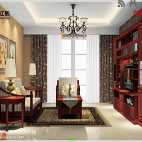 中式小户型红木家具客厅装修效果图