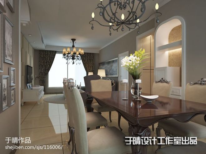柔美欧式北京徜徉国际公寓设计_976