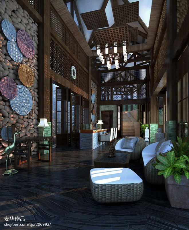 东南亚风格度假型酒店装修效果图