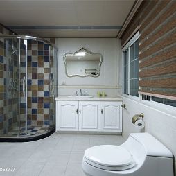 别墅现代美式整体卫生间装修效果图