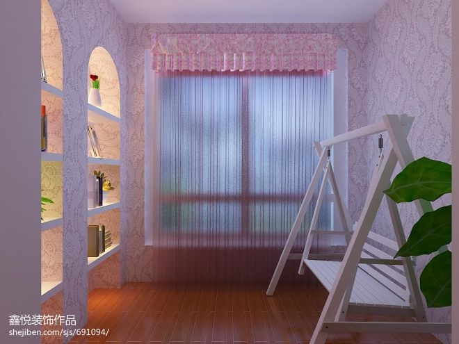 现代儿童房活动房装修设计效果图