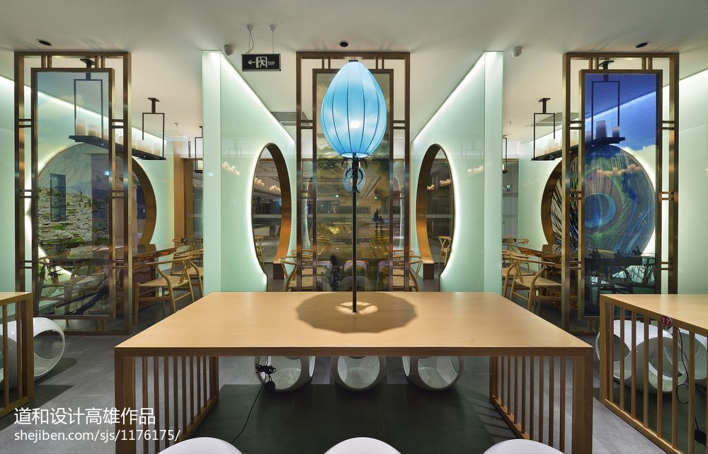 中式风格中餐厅装修效果图大全2017图片