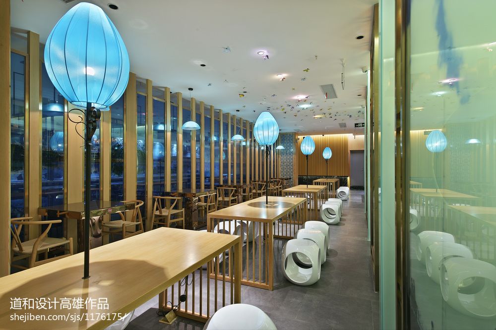 中式风格中餐厅吊顶装修效果图