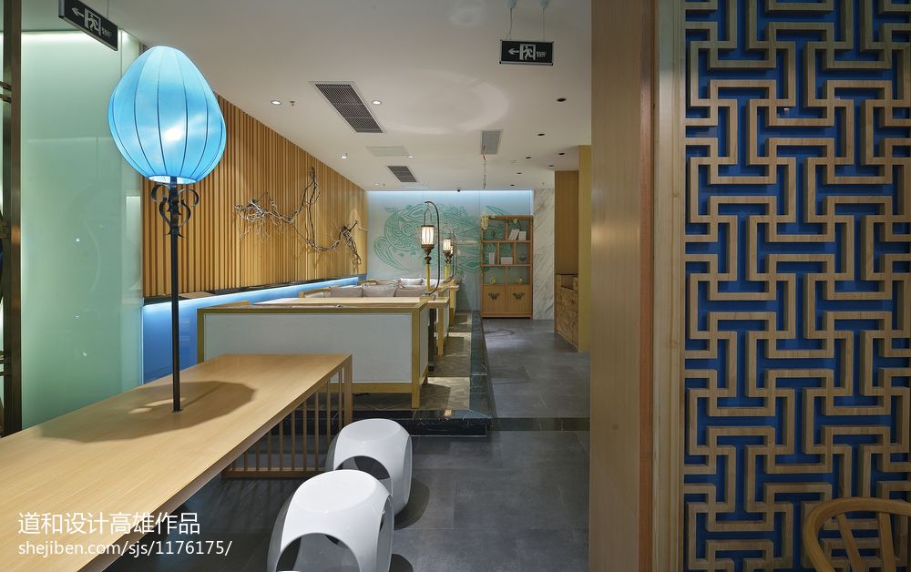 中式风格中餐厅过道装修效果图