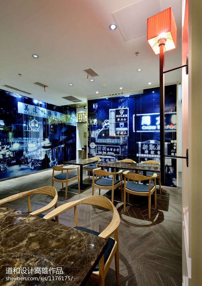 中式风格茶餐厅装修效果图大全2017图片