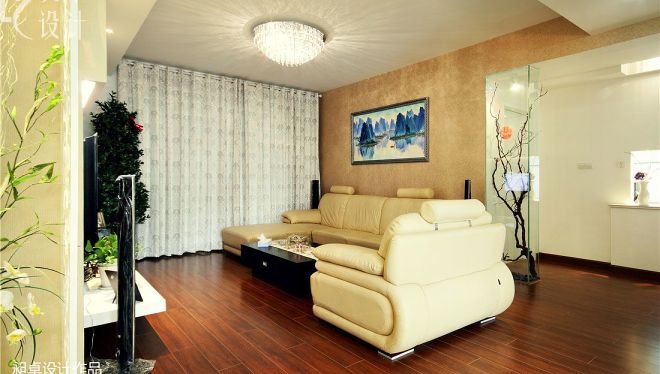 现代风格室内设计—南京雅居乐—130平米三室