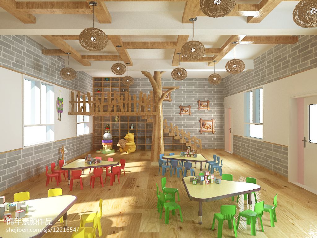 幼儿园设计|儿童教育空间设计|早教教室设计|空间|展陈设计|微信15121083831 - 临摹作品 - 站酷 (ZCOOL)
