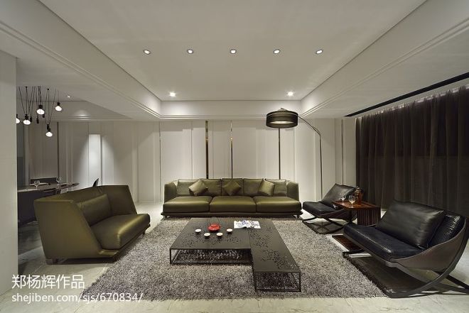 现代风格客厅沙发背景墙设计效果图