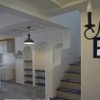 别墅设计地中海风格楼梯装修图片