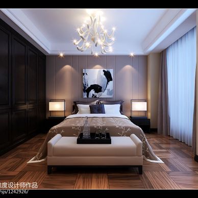 中海现代卧室装修效果图