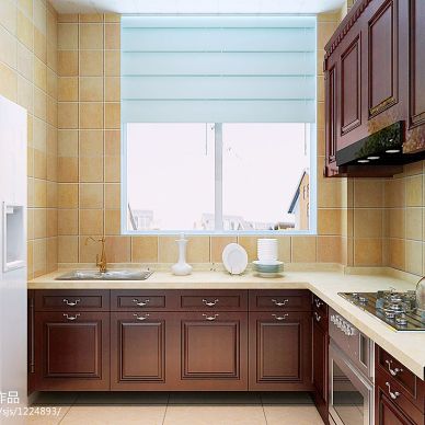 欧式风格厨房橱柜装修设计效果图