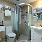 《荷香》中式卫5平米卫生间浴室柜装修设计效果图