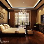 中国风_中式卧室家具摆放装修设计效果图