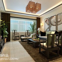 奢华的四居室，室内的设计与传统的文化气息相结合_1103566