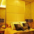 大连金广东海岸精装设计现代卧室背景墙装修效果图