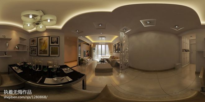 贵阳新龙国际城现代客厅装修设计效果图