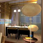 别墅设计现代餐厅时尚灯具装修设计效果图