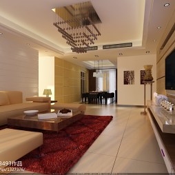 现代风温馨舒适客厅装修效果图