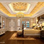 奢华美式卧室灯具装修设计效果图
