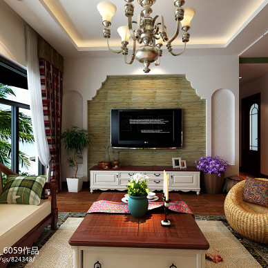 东南亚风格客厅家具装修图片