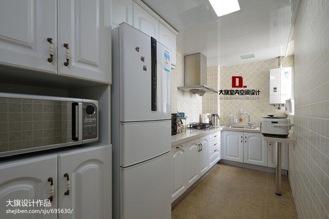 地中海风格小厨房整体装修效果图