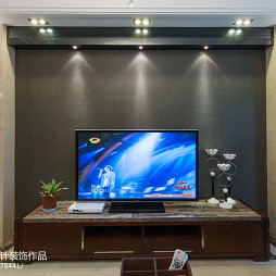 新古典风格家装客厅电视背景墙装修图片