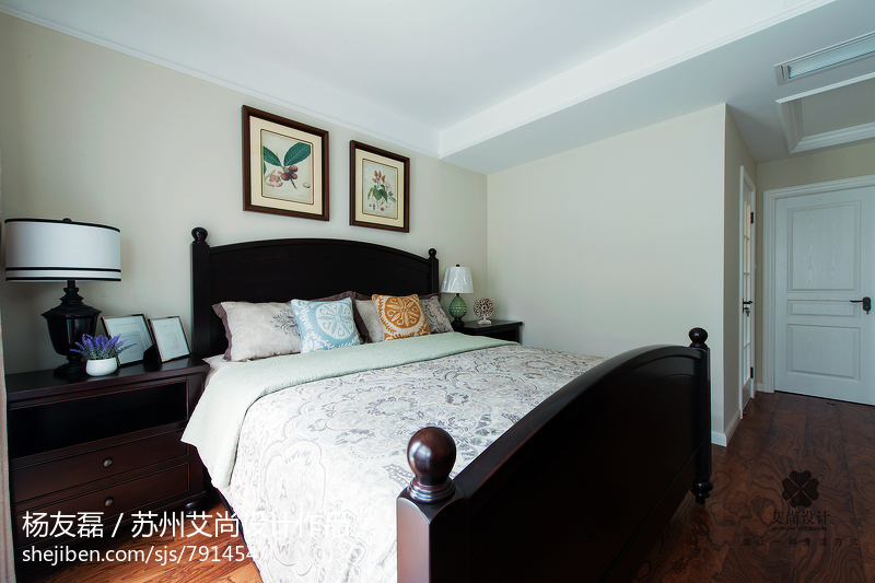 美式风格家居卧室装修效果图大全2017图片