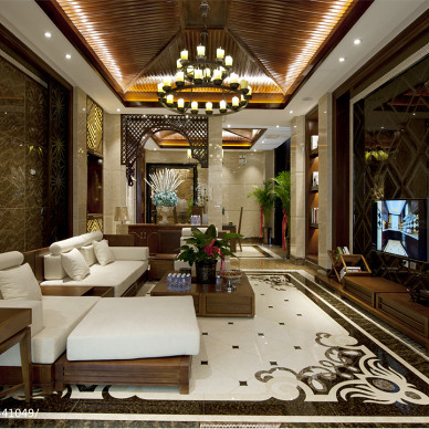 中式酒店陶瓷卧室设计图