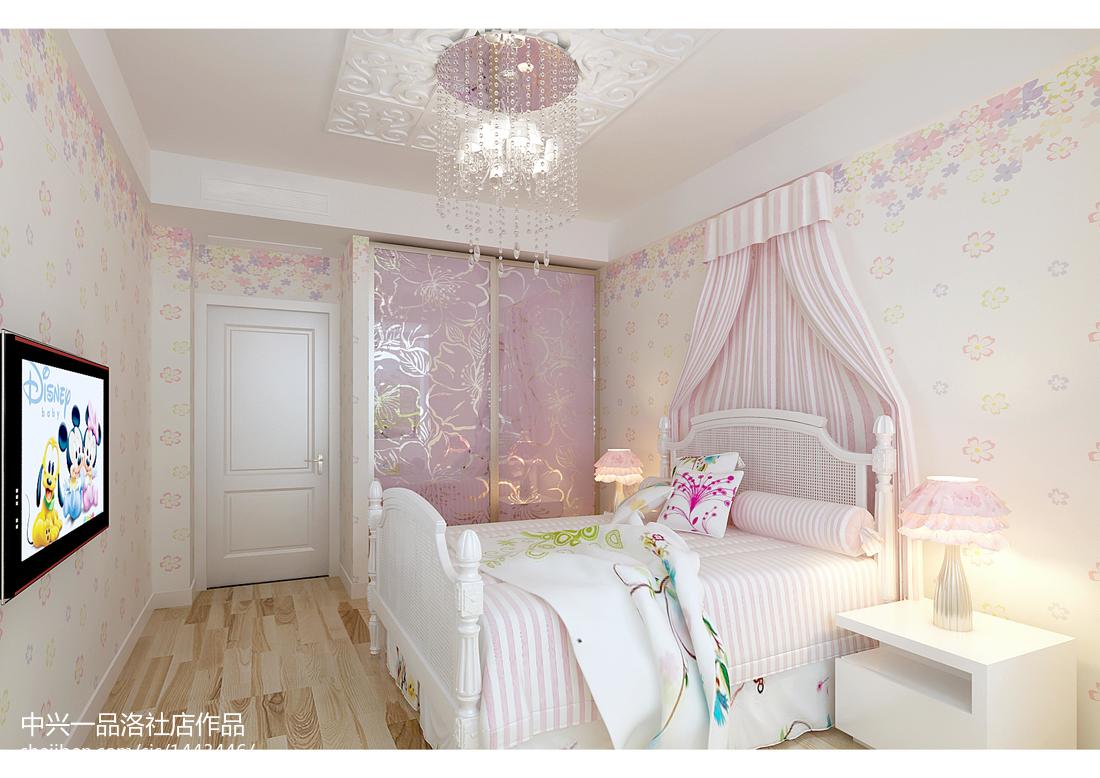 欧式女生卧室设计装修效果图大全2014图片 – 设计本装修效果图