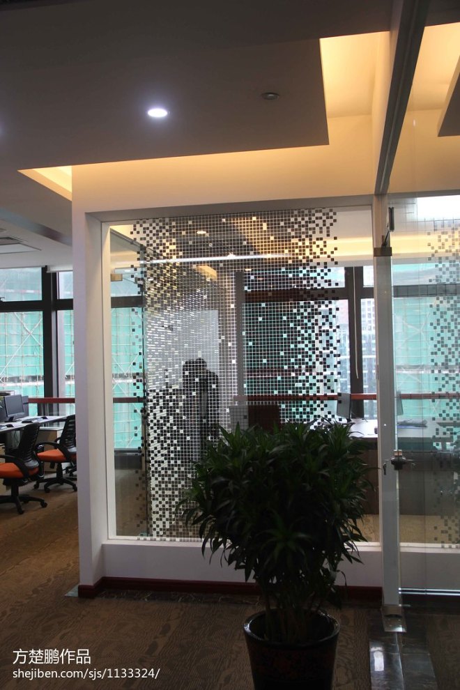 珠光新城国际新中式办公室陈总装修设计