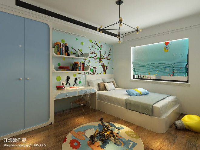 简约现代小空间儿童房装修设计