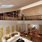 欧式复式楼家装室内设计挑空客装修效果图欣赏
